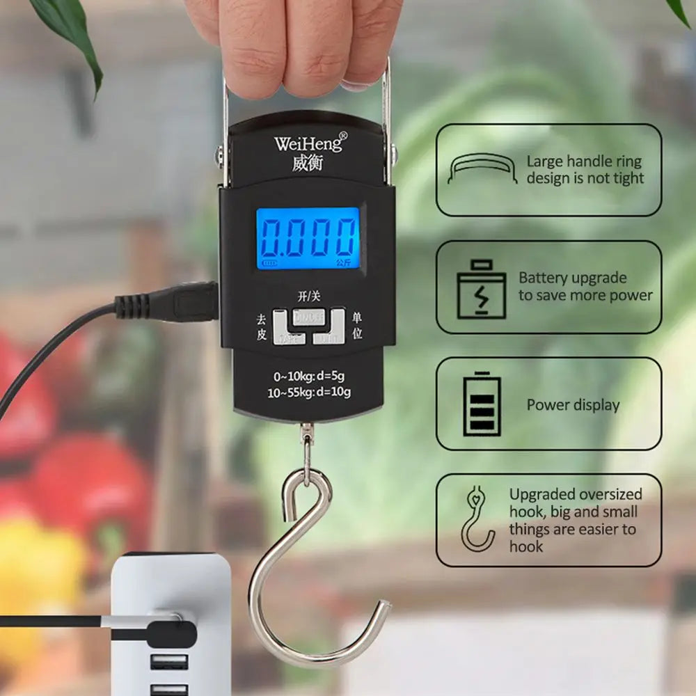Digital LED Screen Hanging Scale Weight Scale Luggage Weighing Machine Digital Weighing Machine For Luggage Scale Heavy Duty Portable