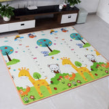 Crawling Mat for Baby Floor Play Mat Double-Sided Baby Playmat Foam Reversible Waterproof Game Mat for Infants Toddlers Kids (Random Color) (Random Design)