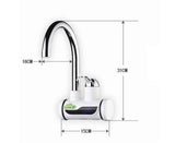 Tank-less Electric Hot Water Heater Faucet Kitchen Instant Heating Tap Water With LED