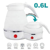 Fast Water Boiling 600 ml Portable Kettle Travel Kettle Foods Boils Quickly Silicone Small Collapsible Foldable Electric Sports Bottle ( Random Color )