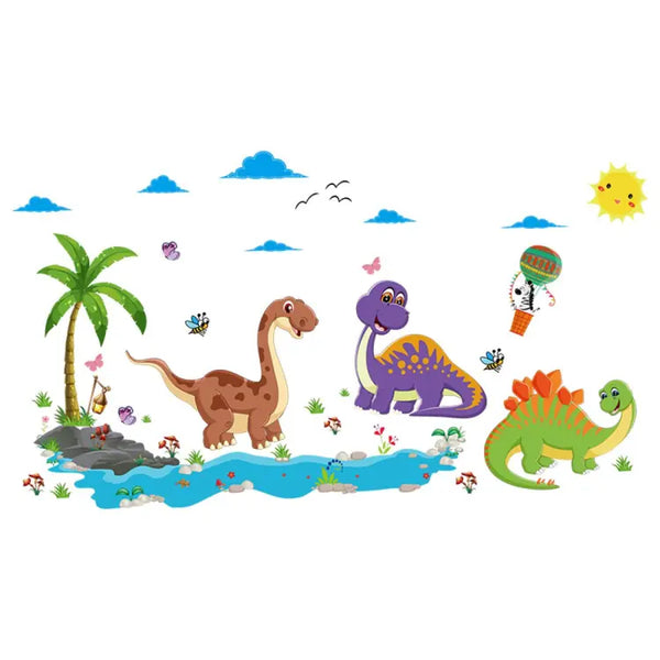 Cartoon animal dinosaur stickers children's room Sk9125