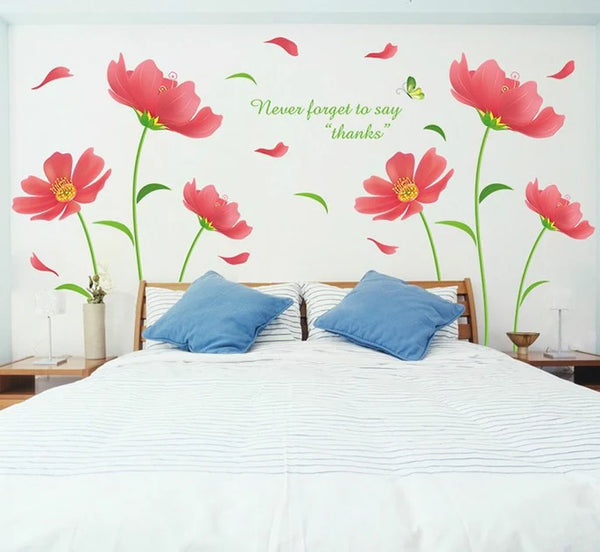 Wall Sticker Green Life Flowers XL8189