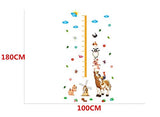 Children's room wall sticker Happy Farm Poultry Animals Height Chart Wallpaper Baby Cartoon Children'S Room Decoration Wall Stickers Nursery Measure Stickers xl8223