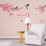 HomeLover Romantic Flowers Wall Stickers for Living Room Decoration
