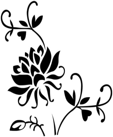 Black elegant rose wall sticker for living room bedroom background children's room home decor wallpaper