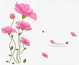 Pink Flower Wall Sticker DM570087 size 50x70