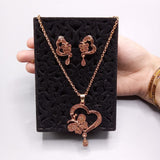 Necklace pendant Earrings Ethiopia wedding bridl jewelry sets for women