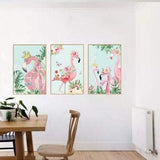 Flamingo photo frame decorative stickers Study room size 60x90 sk9315  kids Sticker