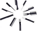 (10 Pcs) Multipurpose Salon Hair Styling Hairdressing hairdresser Barber Combs Professional Comb Kit