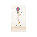 Jm8264 Wall Sticker Cartoon hot air balloon Height Ruler Wall Art Sticker Wall paper Blue