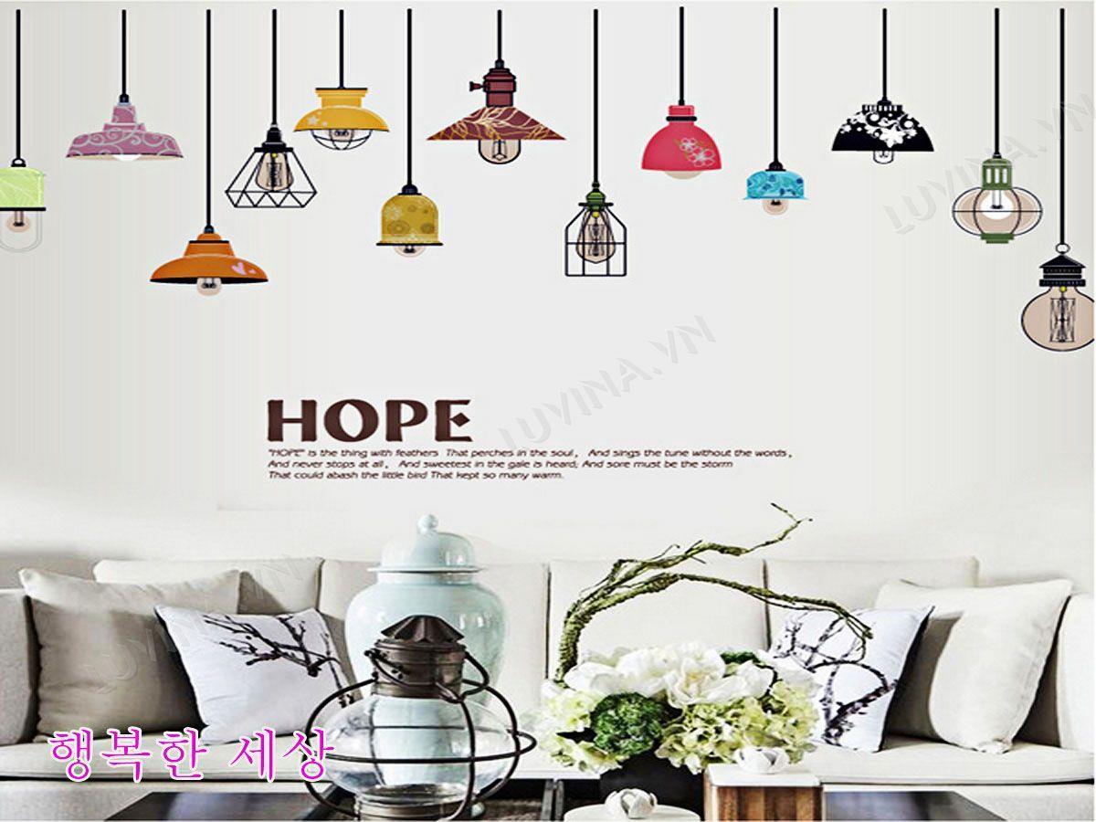 Sk9144 Colorful Light Lamp Wall Sticker