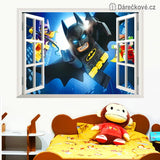 Batman in an open window wall sticker | size  70x50 cm  ncs14174