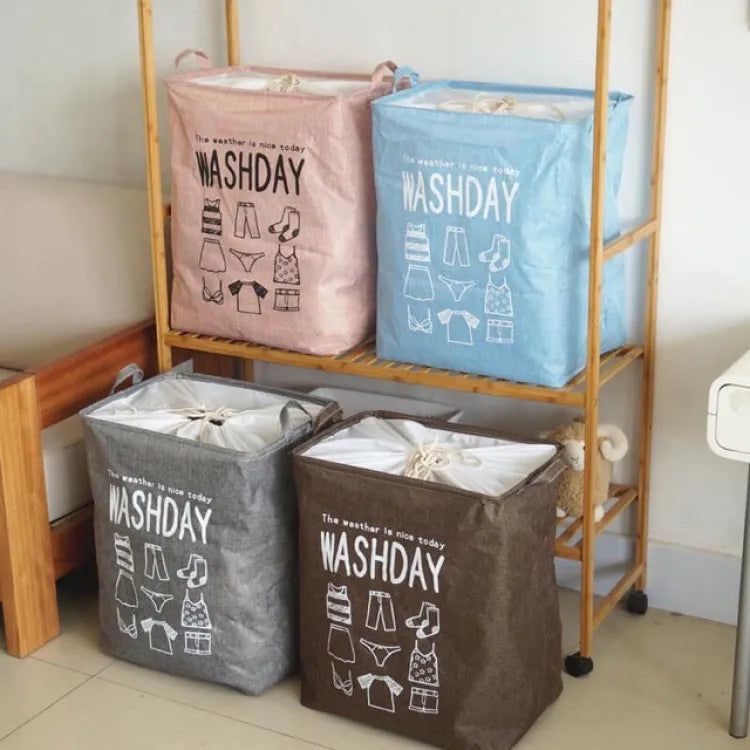 washday laundry basket (random color)