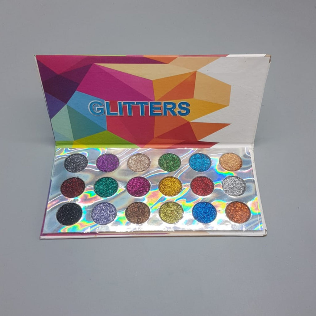 18 Color Glittery Eye Shadow For Profestional Makeup