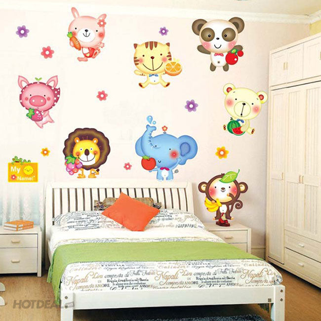 Animal-themed Wall Decals for Kids size (50x70 cm) dm570173