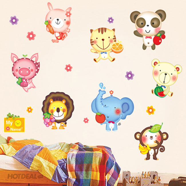 Animal-themed Wall Decals for Kids size (50x70 cm) dm570173