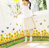 WALLSTICKER 50X70 SK7060 SUN FLOWER N GRASS
