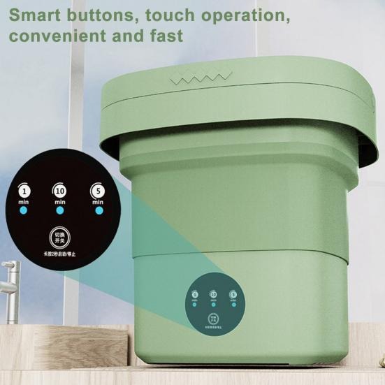 6.5L Portable Foldable Washing Machine Basket Random Color
