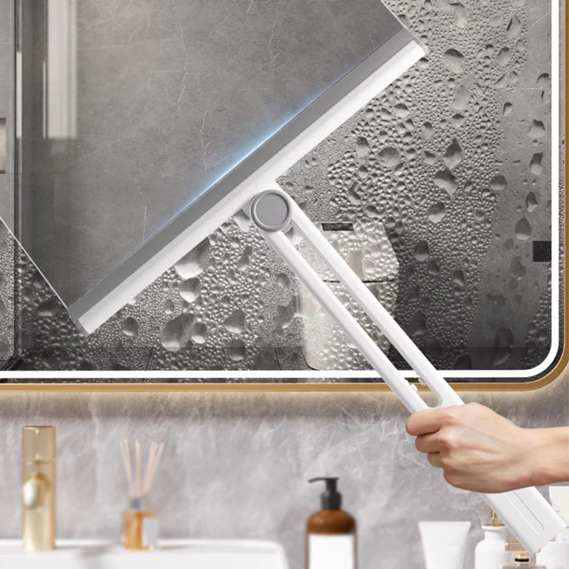 360° Rotating Foldable Squeegee – Silicone Window &amp; Surface Cleaner Tool
