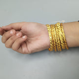 Set of 6 Bangle New Design (Chori Kara) bl24gde4b-5
