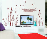 2024 New 3D Plant Removable  PVC Wall Stickers Home Decor Sticker