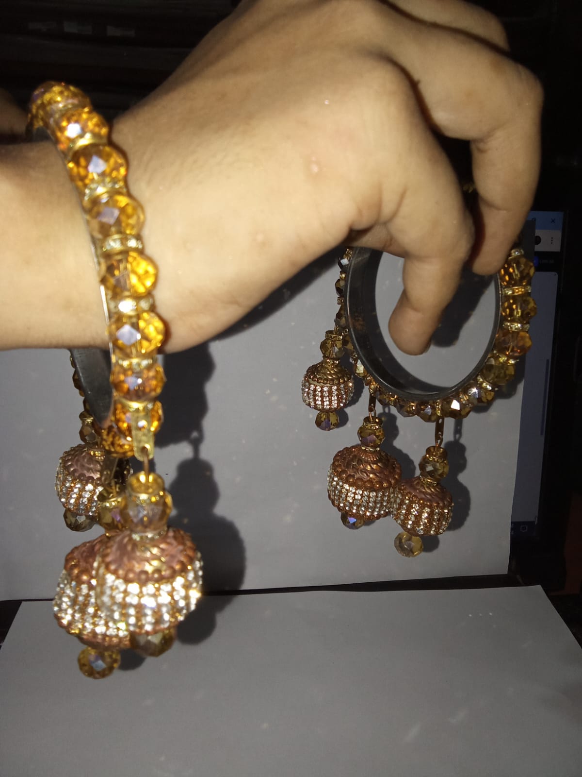 Bridal Latkan Jhumka Bangles For Women Fashion Jewellery blfrrde2c-1