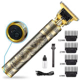 Metal Body Vintage T9 Hair Trimmer For Men Professional Usb Rechargeable Beard And Hair Cutting Machine Precision Shaver