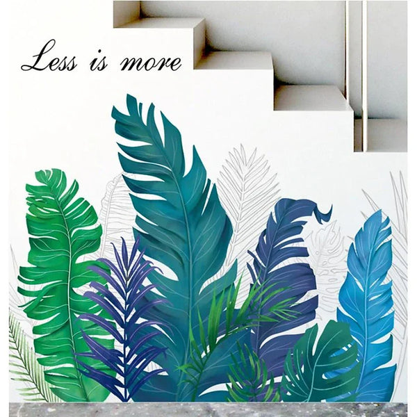 HT94015 Home Green Plant Wall Stickers