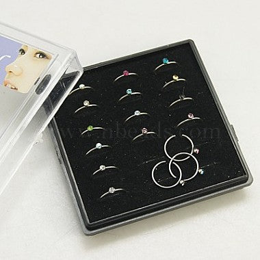 1 pcs Random Design Golden Nose Ring Trending Piercing Nose Ring