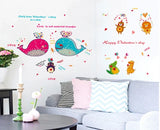 Dolphin and Fish Wall Stickers for Kids Rooms, Bathroom, Tile, Glass, Home Decorations, 5**