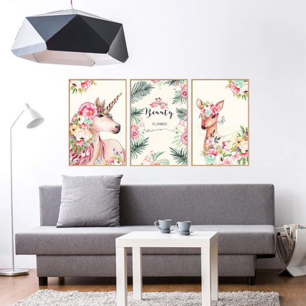 Unicorn Photo Frame Wall Stickers Sk9314