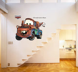 3D Broken Mater Truck Car For Boys Bedroom Self Adhesive Kids Room Wall sticker Ay9007