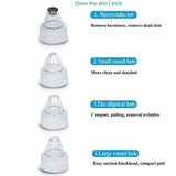 Blackhead Remover Face Acne Black Dot Pimple Electric Black head Vacuum Cleaner Pore Skin Care Tools Machine 4 Replacement Head (random color)