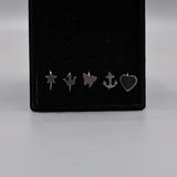 Nose ring pack of 5 design only  used pericing woman