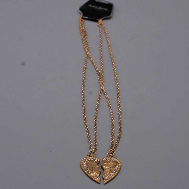 Golden broken Heart My Love Name  Necklace Heart Style Trending Design