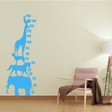 Growing Up with Friends: Blue Animal Tower Wall Decal  Reach for the Sky: Animal Stack Growth Chart  The Friendly Zoo: Kids' Height Measurement Sticker nc039 size (60x90)