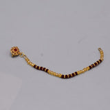 Nose nath bhaubhali  mahroon golden crustal For Women Girl Non Piercing