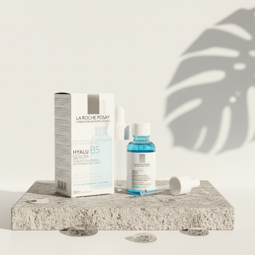 La Roche-Posay Hyalu B5 Pure Hyaluronic Acid Serum – Hydrating & Anti-Aging Plumping Serum with Vitamin B5 for Sensitive Skin
