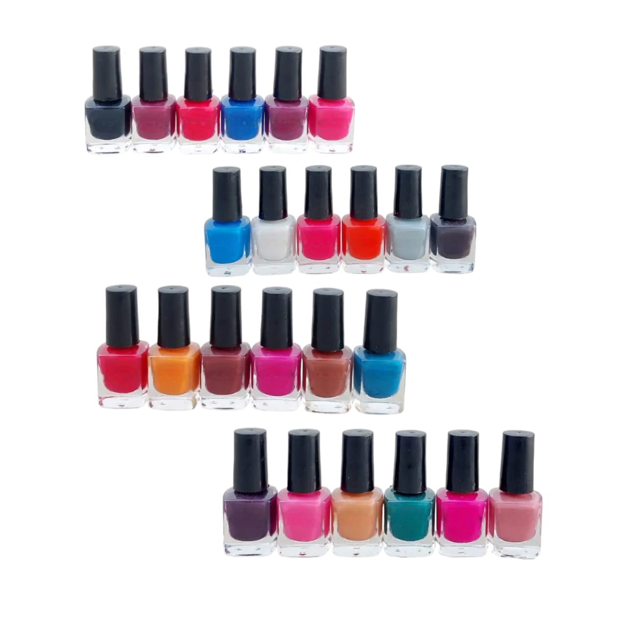 Pack Of 24 - Peel off Nail Polish Multicolor