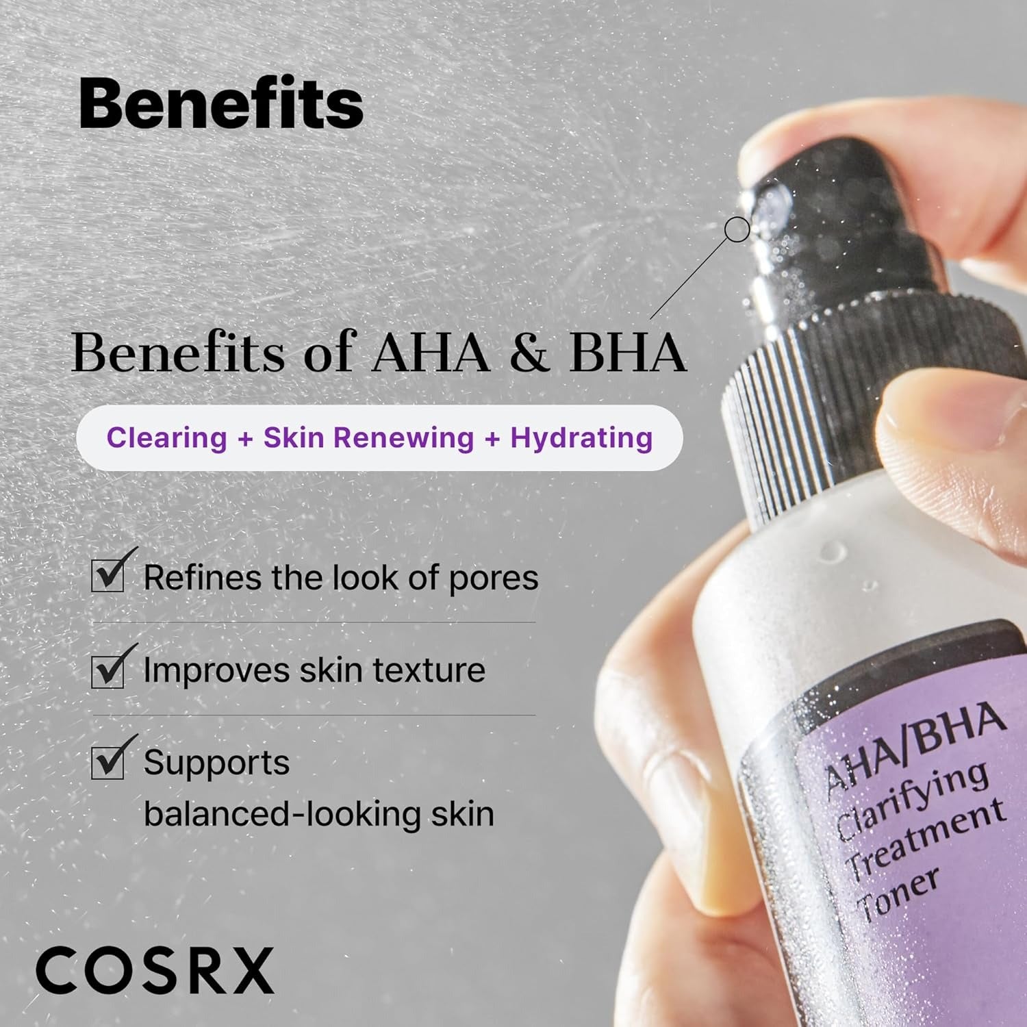 COSRX AHA/BHA Clarifying Treatment Toner | Gentle Exfoliating & Pore-Refining Korean Toner – Imported