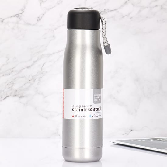 Premium Vacuum Insulated Stainless Steel Sport Bottle 500ml ( RANDOM COLOUR )