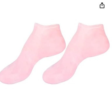 Women Foot Spa Pedicure Silicone Socks - Moisturizing Foot Mask Exfoliating Silicone Socks Beach Protective Socks, Silicone Socks for Dry Cracked Feet Women