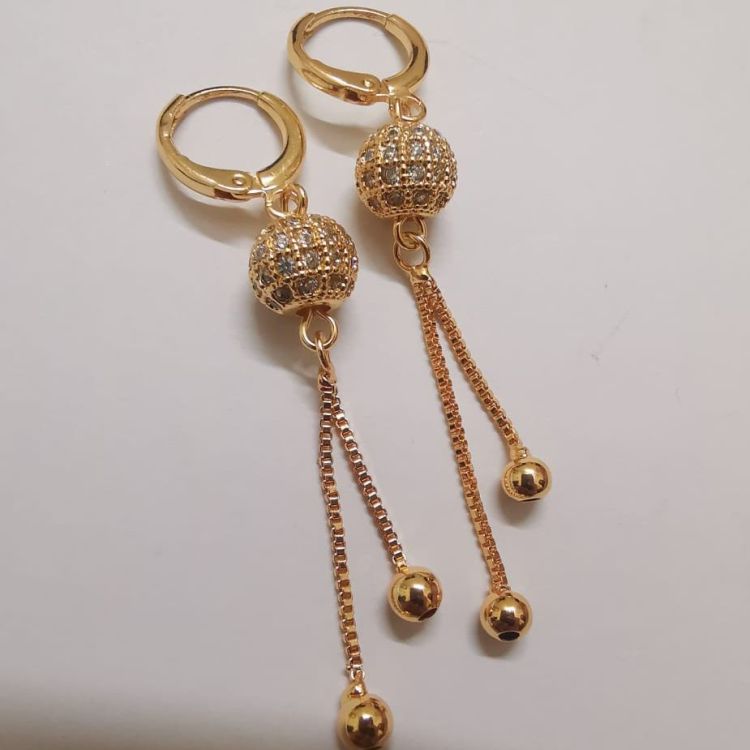Big Simulated Drop Earrings for Women - Female Fashion Jewelry