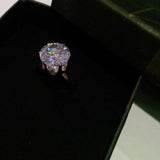 Engagement Rings for Women Sterling Silver Platinum Plated Rings Wedding Jewelry fgfrgdf1j-2