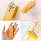 Ear Wax Cleaning Kit, 6 Pcs Ear Pick Tools, Wax Removal Kit, Ear Cleaning Tool Set, Spring Earwax Cleaner Tool Ear Wax Remover (Random Color)