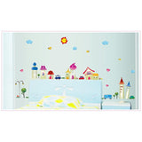 Wall sticker - Fairytale town size 50x70 ay7059