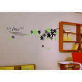 Summer Maple Wall Sticker, Wallpaper Sticker, Rental Friendly, Removable, DIY, Redecoration, Interior, Maple, Love, Amor, Leaf size 50x70 ay718