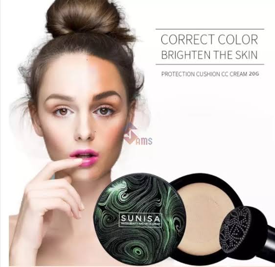 Sunisa Foundation Base Waterproof Mushroom Head Air Cushion BB Cream Nude Liquid Foundations CC Cream