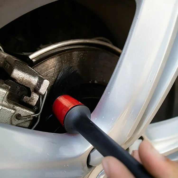 5 pcs Car Detailing Brushes Set of Different Sizes with Hanging Holder Option