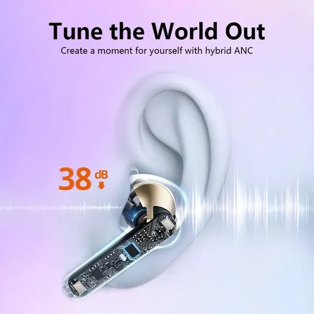 Air 39 Earbuds - Air 39 Transparent Earbuds - Air 39 Original Earbuds - High Quality Sound - Bluetooth 5.3 - Accurate right Left - Super Bass - Super Sound - HD Calling - ENC technology (Random Color)